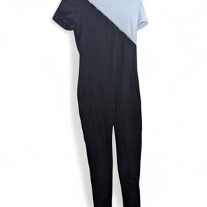 Fashion Nova Monochrome Diagonal Jumpsuit